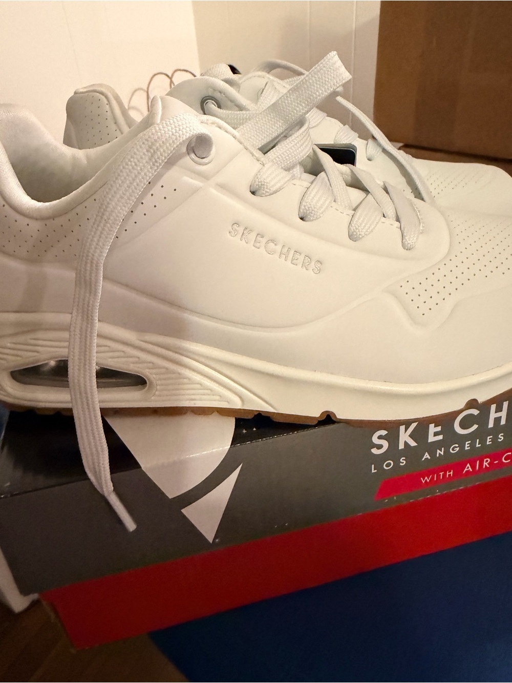 Skechers Women’s White Air-Cushioned Trainer